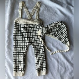 Tinycottons baby set with bonnet